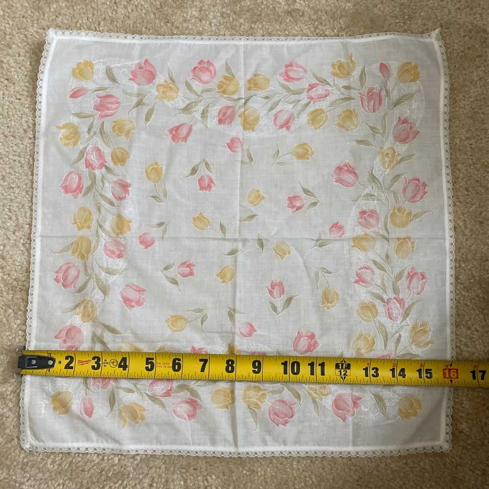 Vintage floral Pierre Cardin handkerchief - image 6