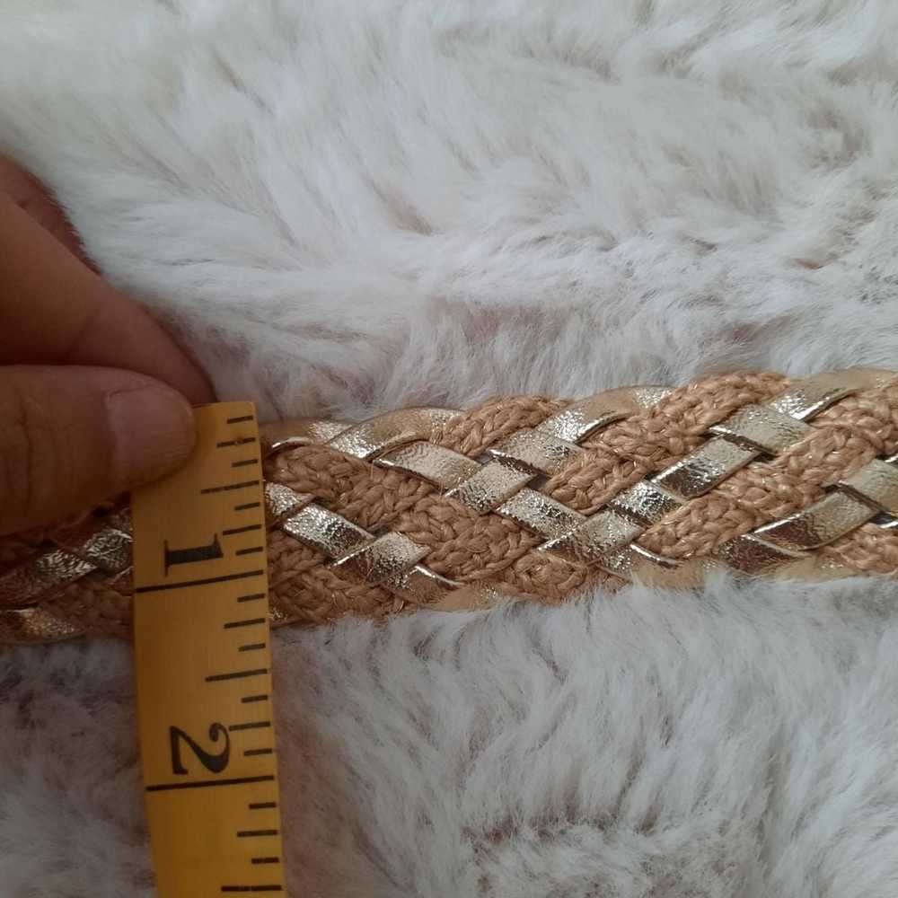 Vintage gold tone braided belt - image 4