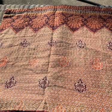 Reversible Vintage Indian Kantha Scarf