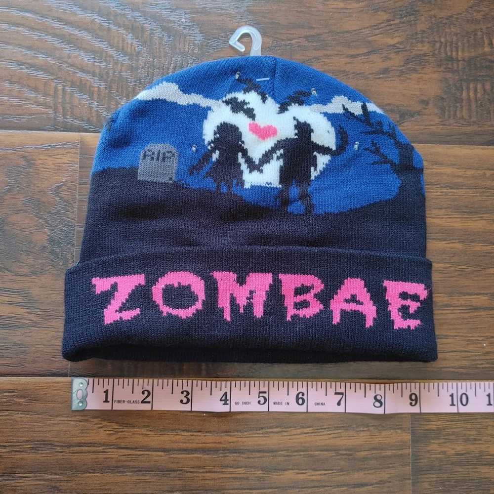 NWOT Zombae zombies light up beanie - image 3