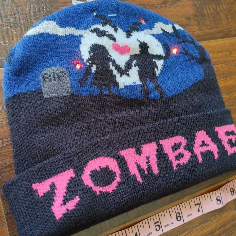 NWOT Zombae zombies light up beanie - image 5