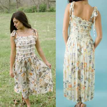 Free People Isla Midi Smocked Dress - image 1