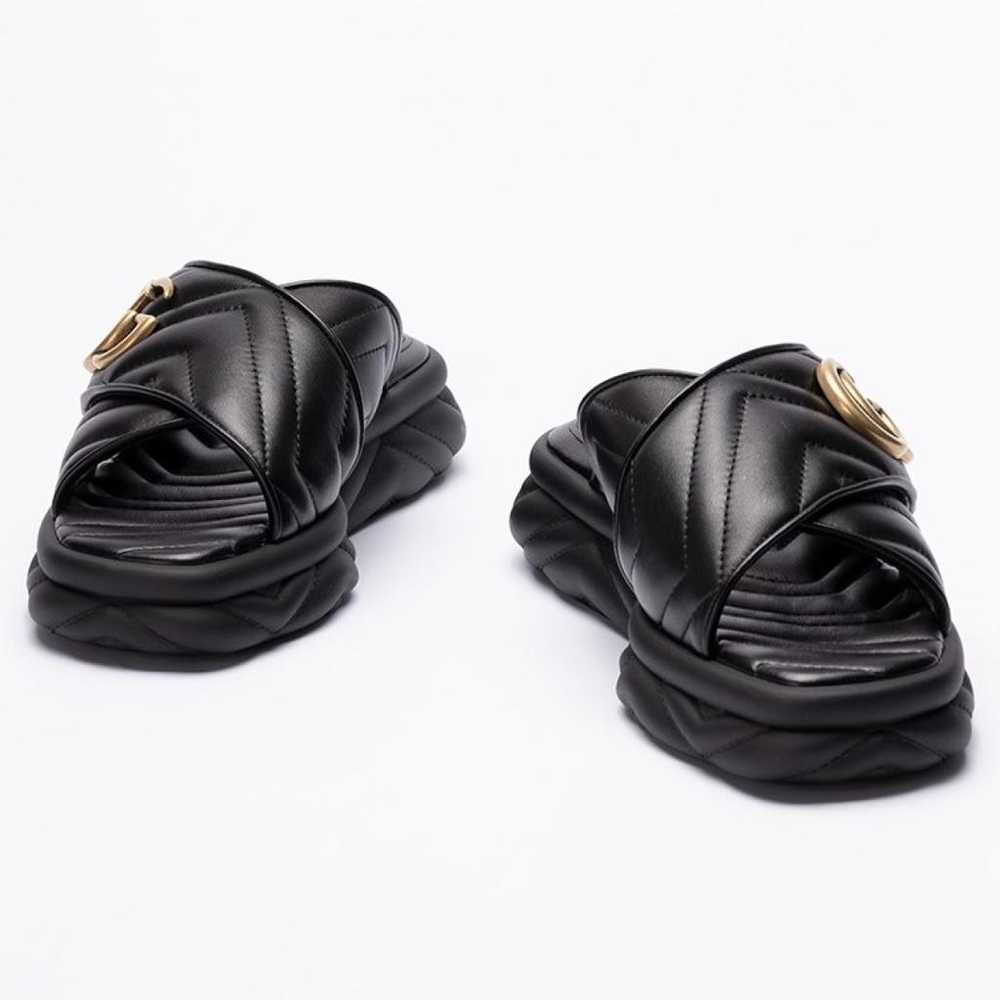 Gucci Marmont leather sandal - image 2