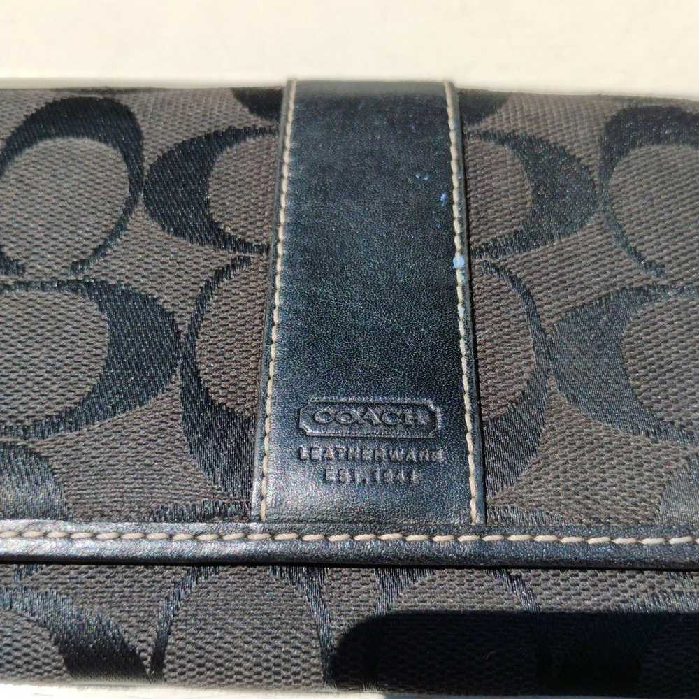 Coach women's coin purse or wallet. Black in good… - image 4