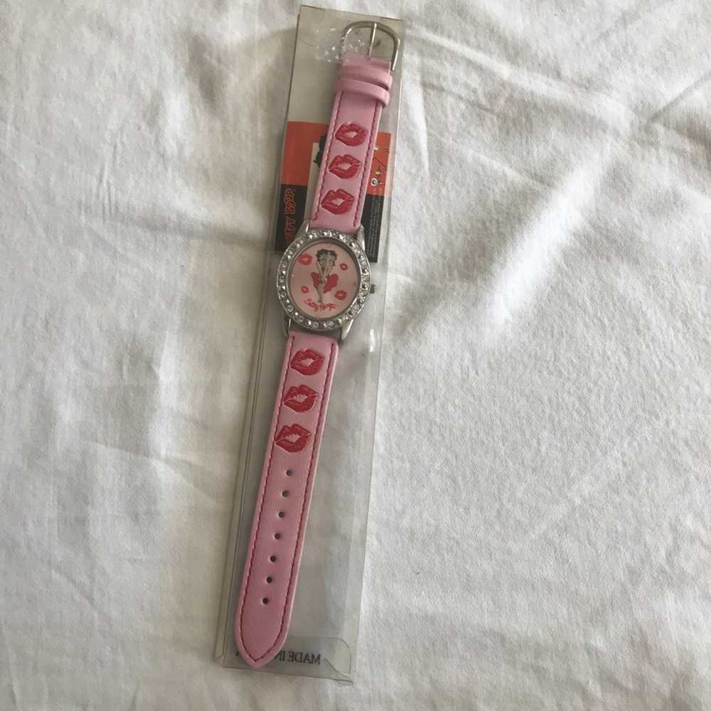 Betty Boop Watch Pink Vintage 2002 - image 2