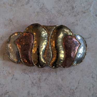 Vintage Belt Buckle - gold, silver, copper