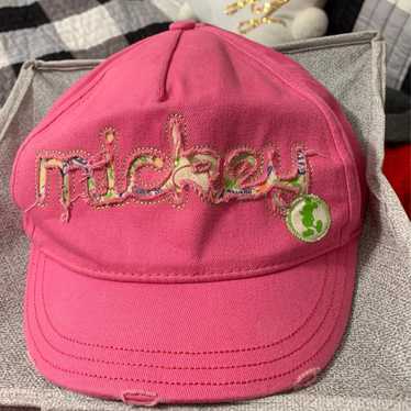 Disney parks vintage hot pink baseball hat says M… - image 1