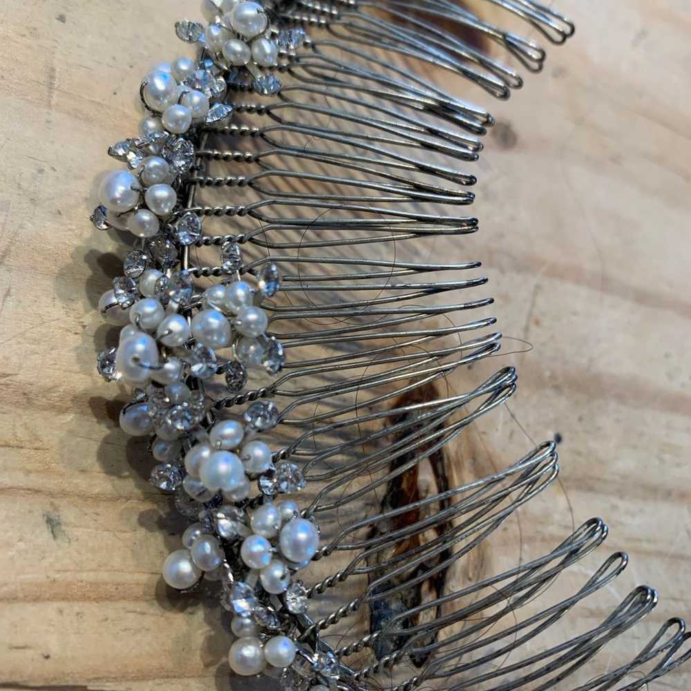 Vintage beaded headband/tiara - image 3