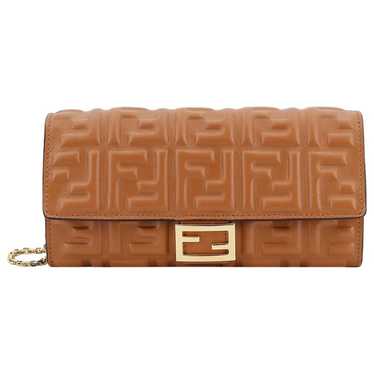 Fendi Baguette leather crossbody bag