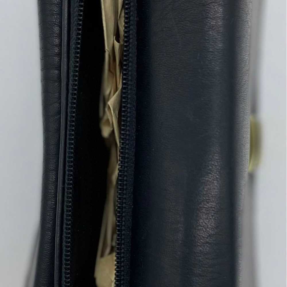 Vintage TR Bentley Black Wallet Wristlet W/ Mirro… - image 5