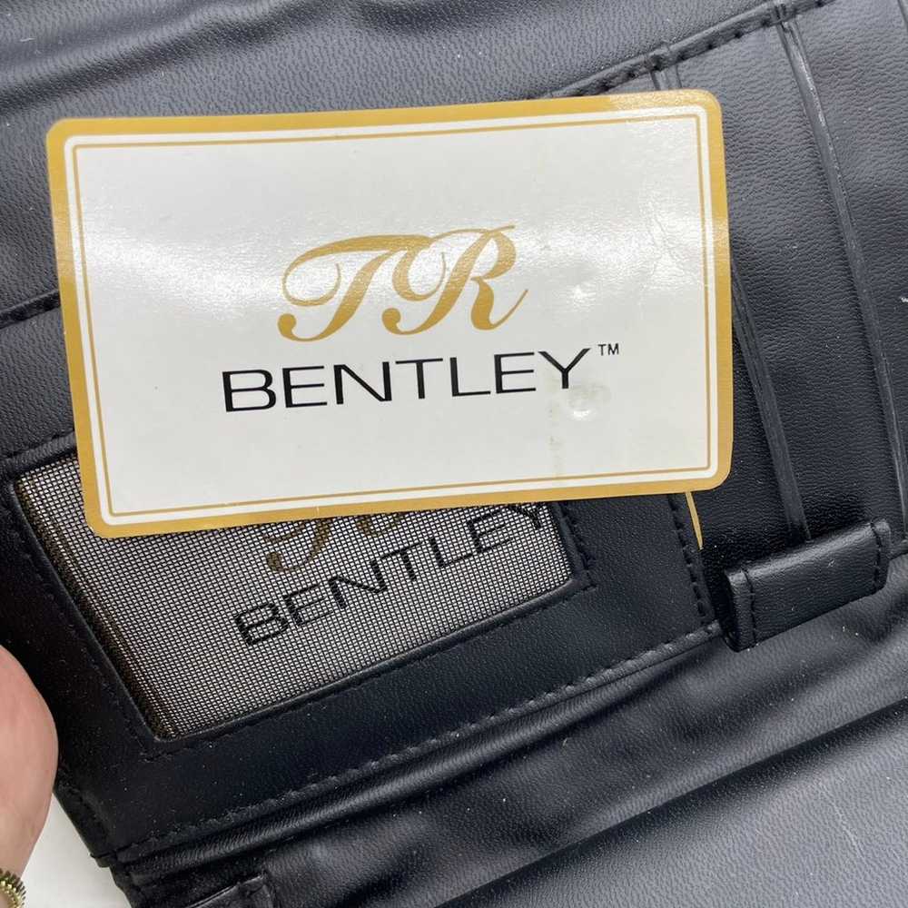 Vintage TR Bentley Black Wallet Wristlet W/ Mirro… - image 8