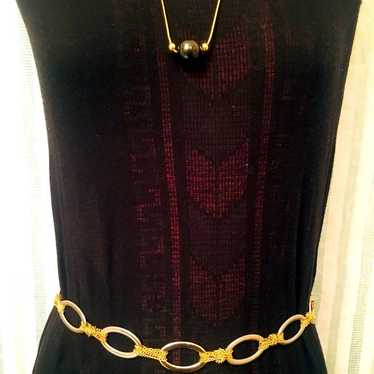 Vintage Liz Claiborne silver and gold chain mail - image 1