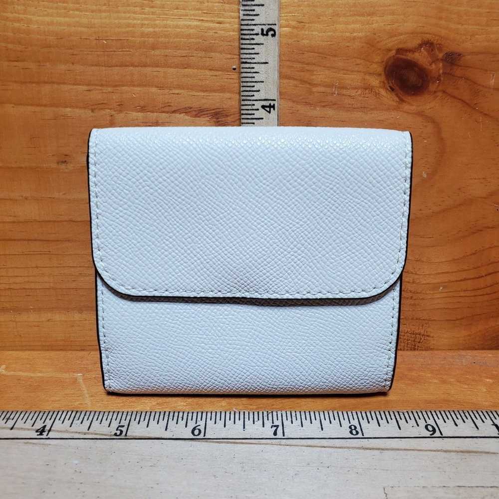 Coach New Vintage White Leather Coin Purse Clutch… - image 2