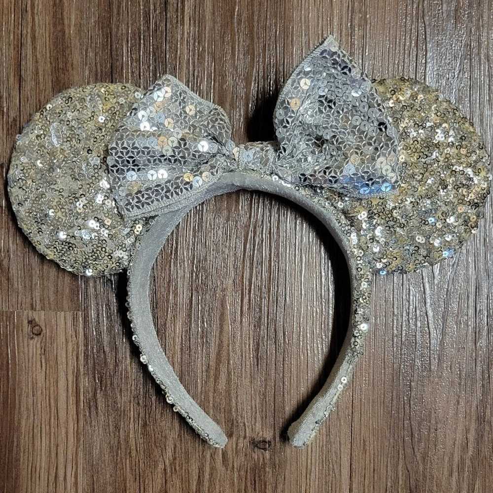 Silver Sequin Disney Ears - image 1