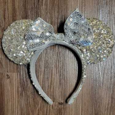 Silver Sequin Disney Ears - image 1