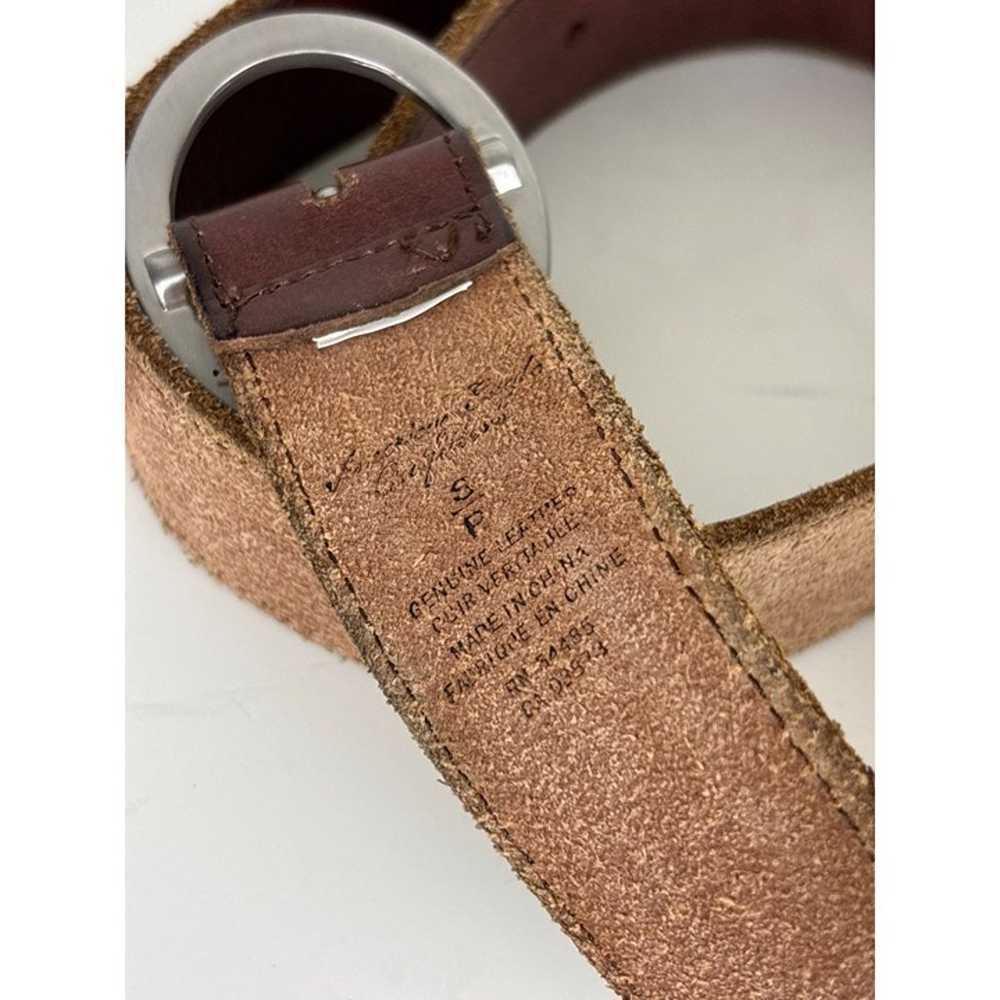 American Eagle Rhinestone Buckle Leather Belt Bro… - image 3