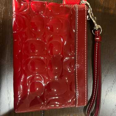 Vintage Coach Patent Leather Wristlet