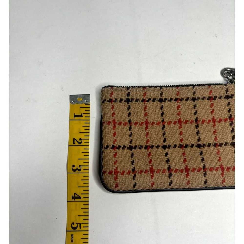 Coach Wool Vintage Wristlet Striped Red Light Bro… - image 10