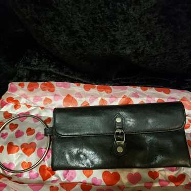 Vintage leather wristlet/Gpl - image 1