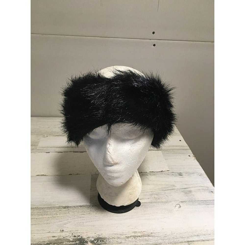 Vintage Avon woman’s black faux fur headband - image 2