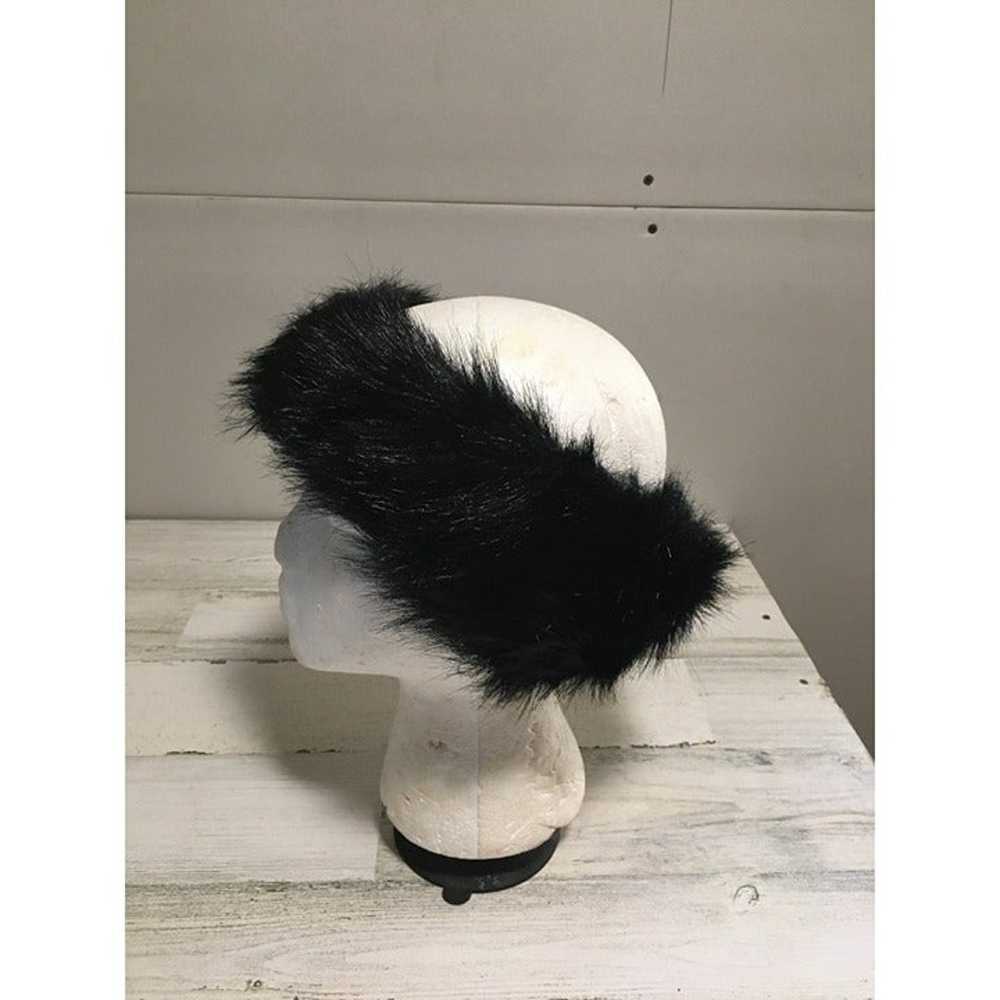 Vintage Avon woman’s black faux fur headband - image 3