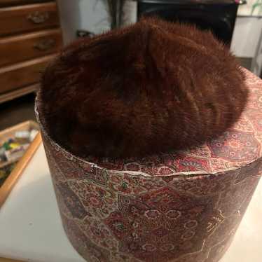 Vintage mink hat - image 1