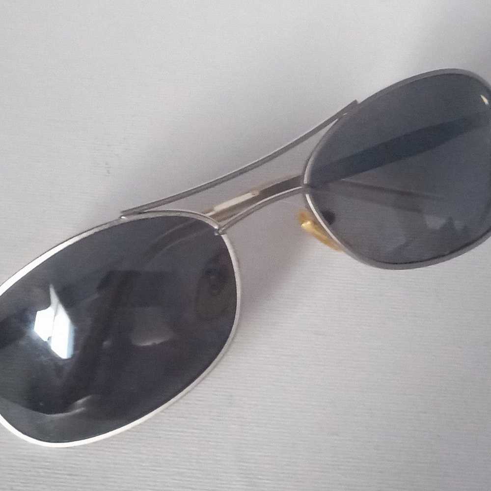 Vintage Unisex Oval Metal Sunglasses NOS - image 1