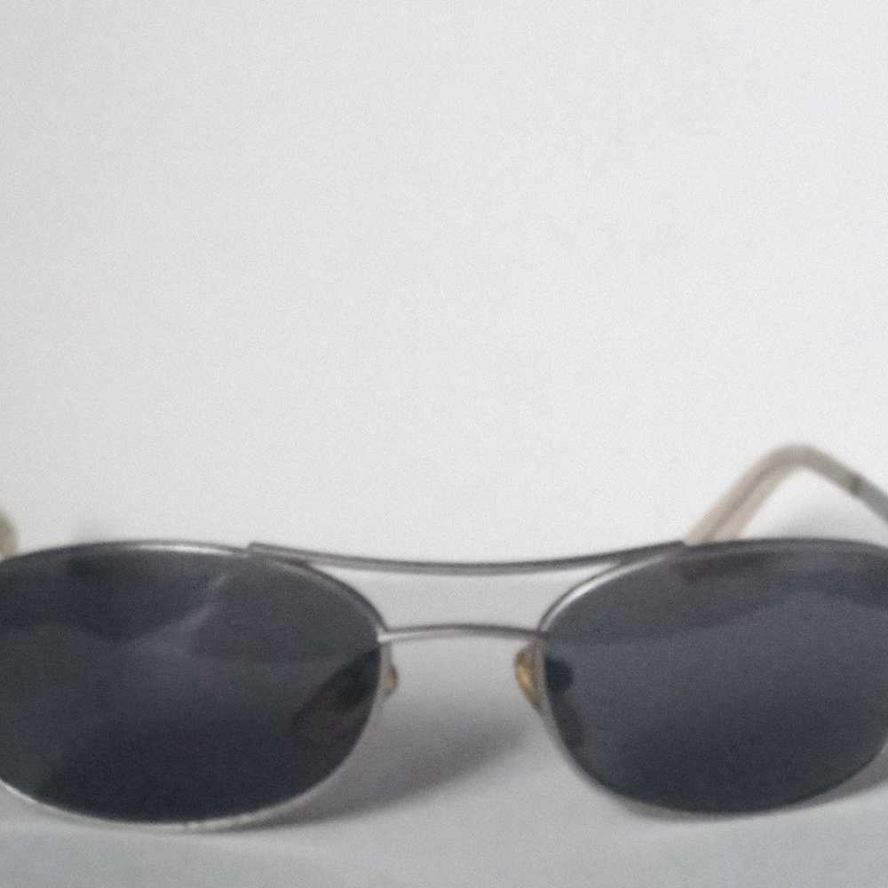 Vintage Unisex Oval Metal Sunglasses NOS - image 2