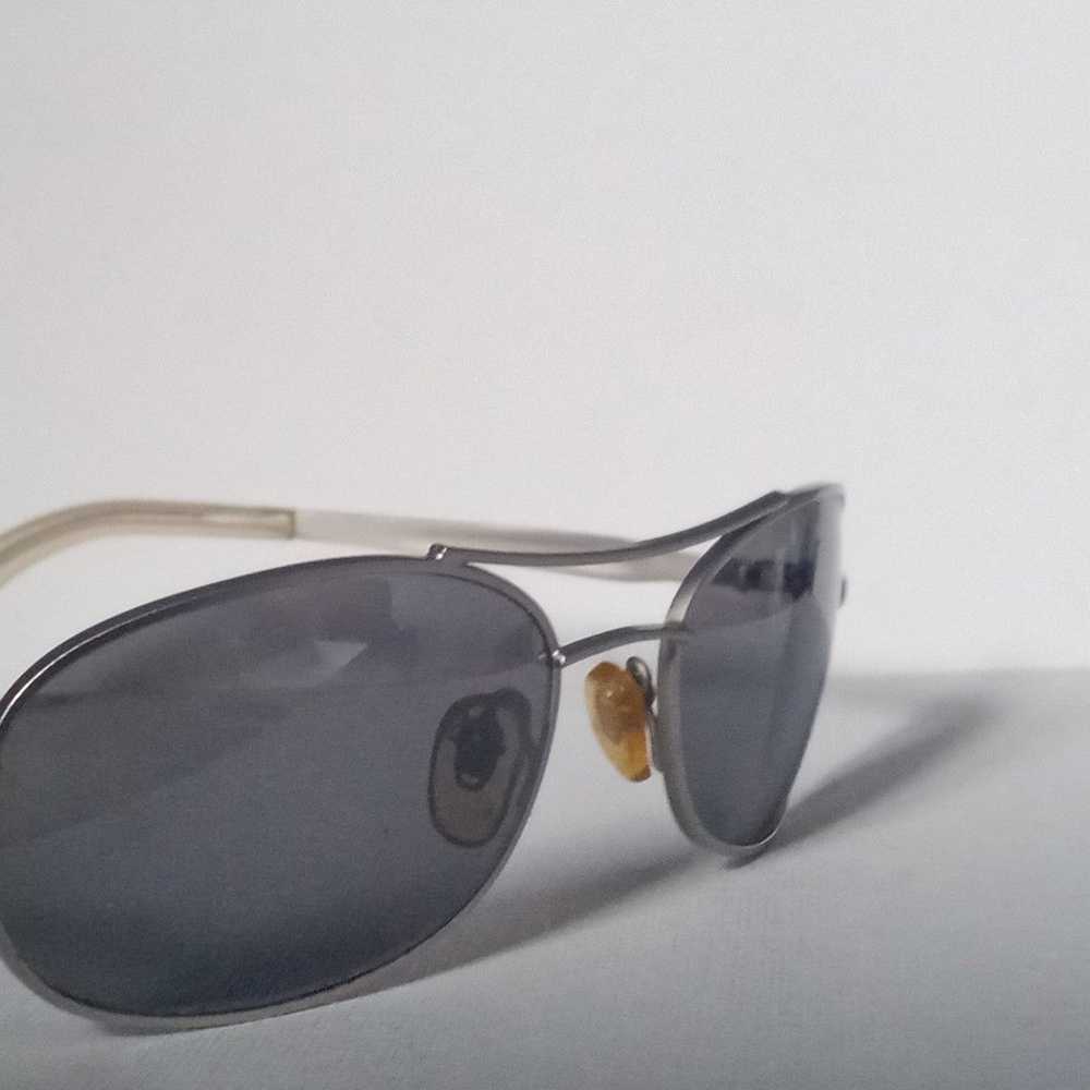 Vintage Unisex Oval Metal Sunglasses NOS - image 3