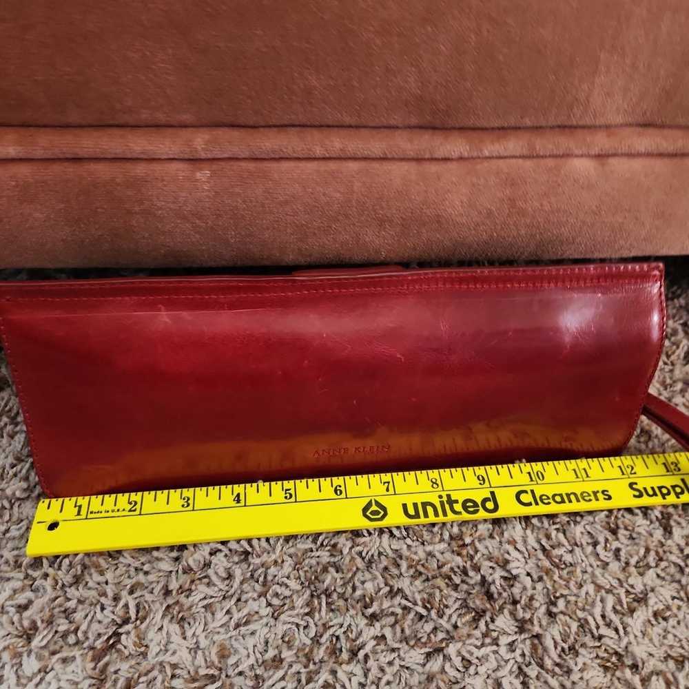 Anne Klein leather clutch /wristlet - image 7