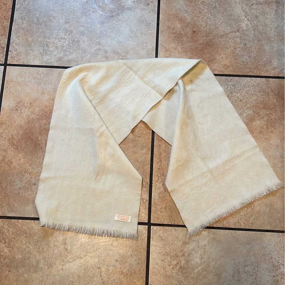 Vintage Cisco Imported Varn Virgin Wool  Scarf - image 1