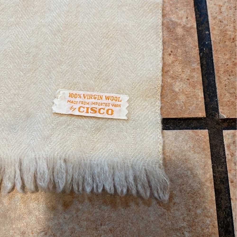 Vintage Cisco Imported Varn Virgin Wool  Scarf - image 2