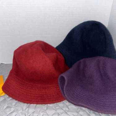 Vintage Liz Claiborne Bucket Hat Woman Lamb Wool … - image 1