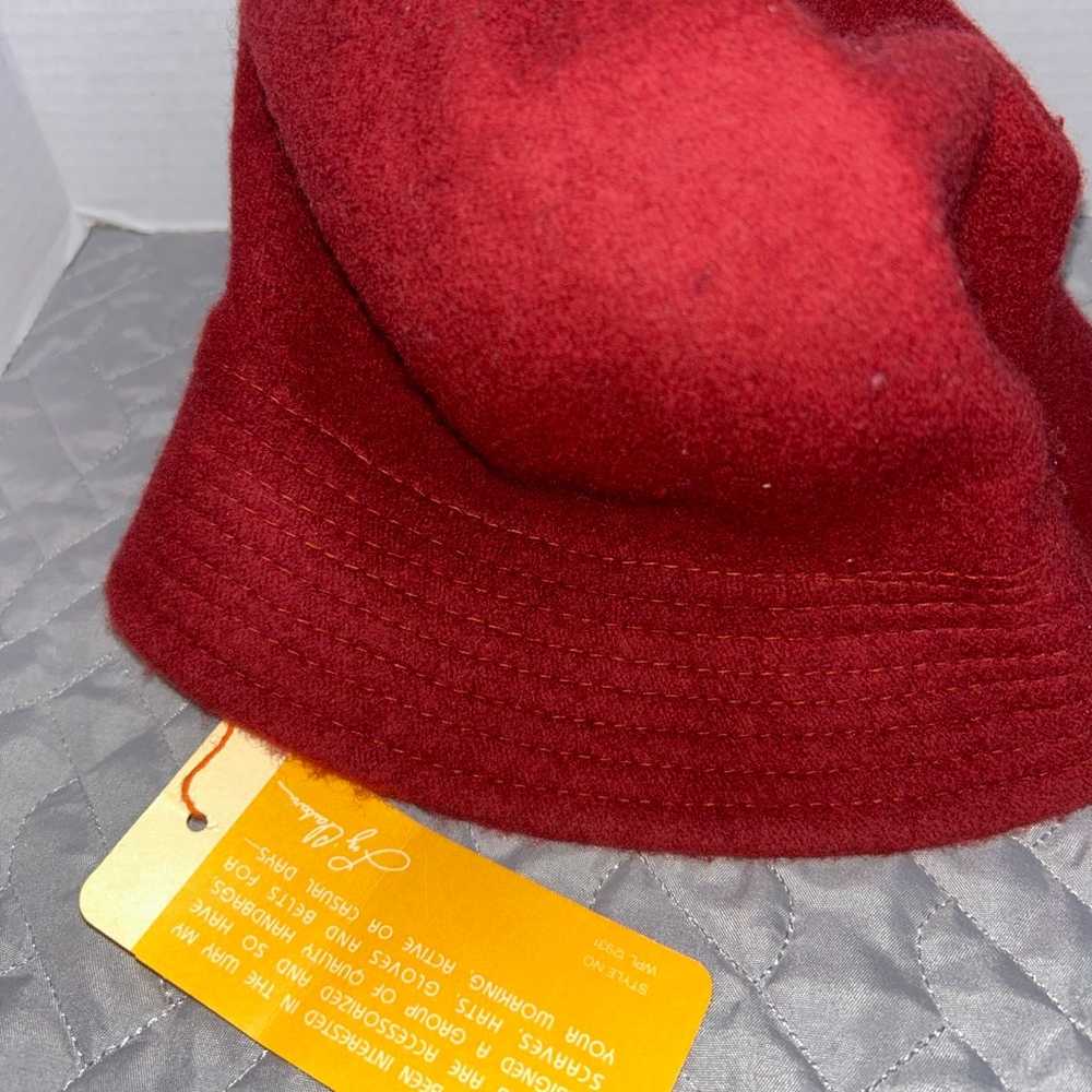 Vintage Liz Claiborne Bucket Hat Woman Lamb Wool … - image 4