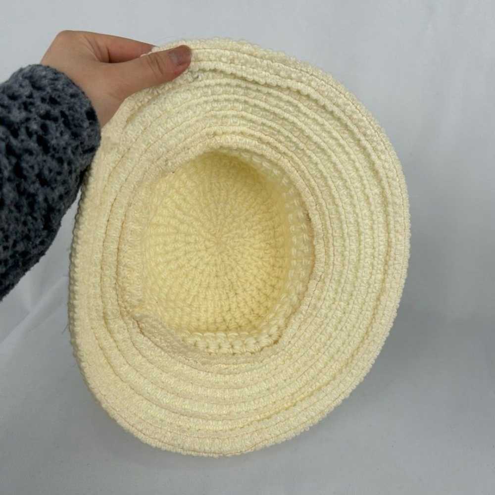 Vintage Cream Knitted Boonie Hat - image 5