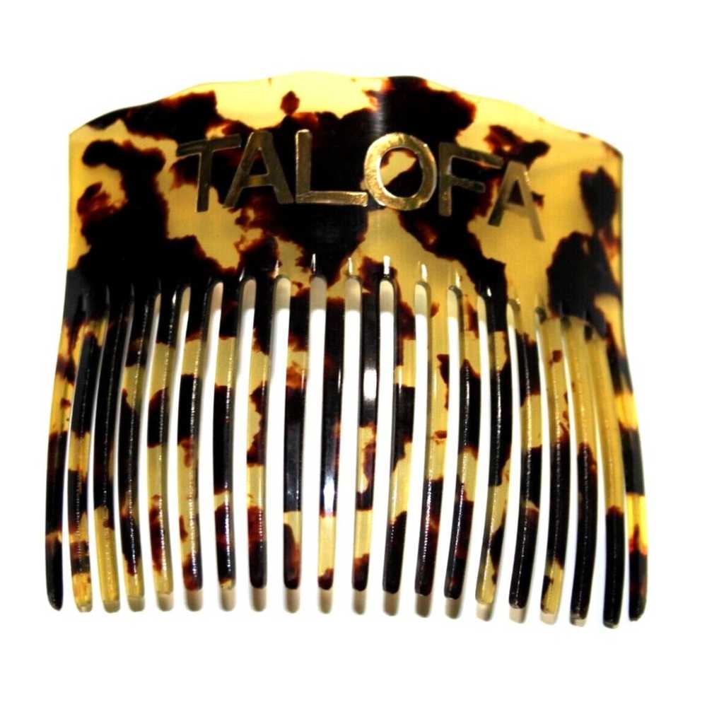 Hawaiian Samoan Talofa Faux Turtle Shell Comb Hai… - image 1