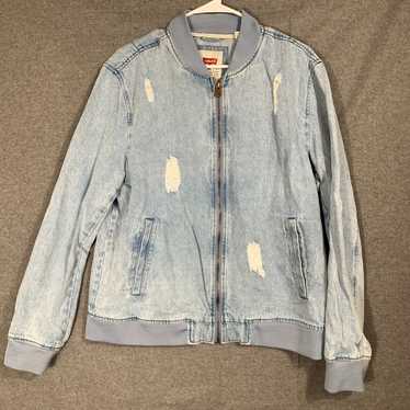 Levi's Levi's Jacket Adult Large Blue Denim Front… - image 1