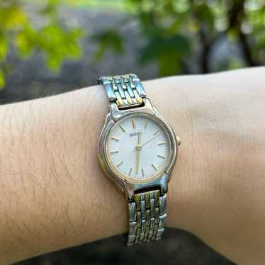 Seiko Gold and Silver Toned Bracelet Watch Vintage