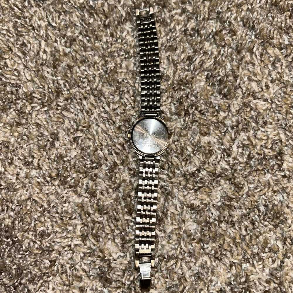 Seiko Gold and Silver Toned Bracelet Watch Vintag… - image 7