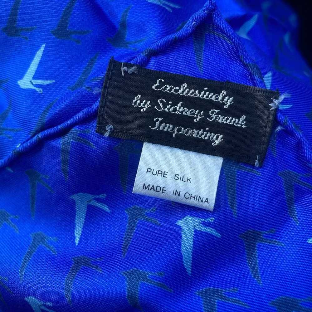 Grey Goose RARE Royal Blue Silk Scarf - image 2