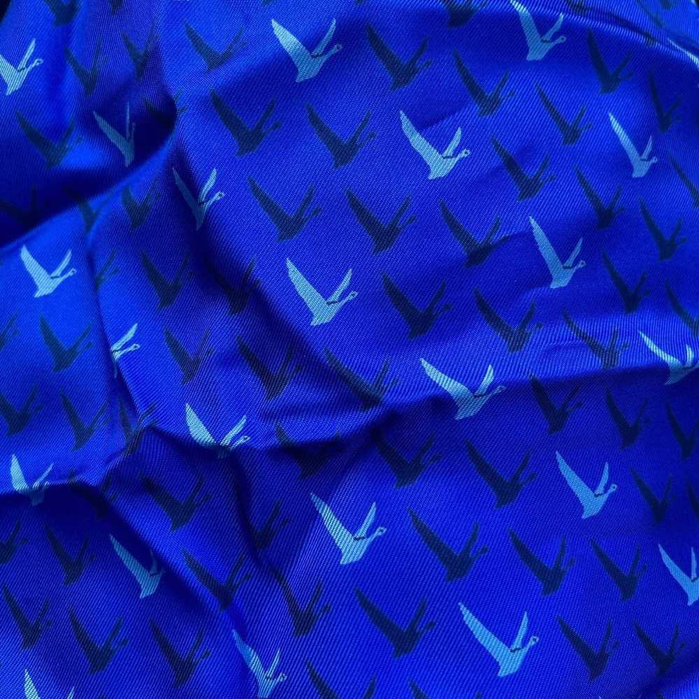 Grey Goose RARE Royal Blue Silk Scarf - image 4