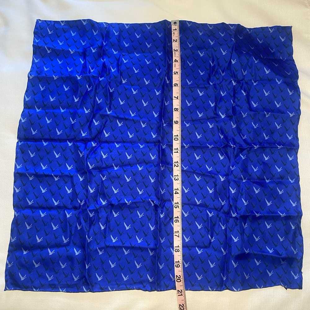 Grey Goose RARE Royal Blue Silk Scarf - image 6