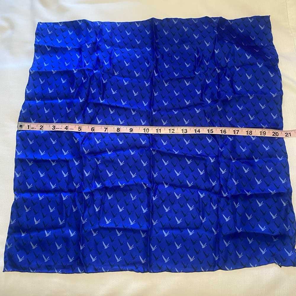 Grey Goose RARE Royal Blue Silk Scarf - image 7