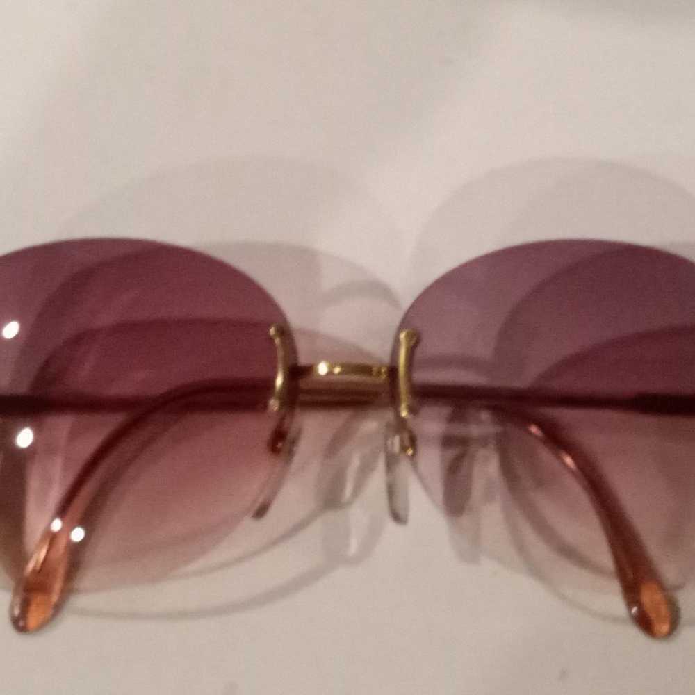 New Rimless Luxottica Sunglasses NOS - image 2