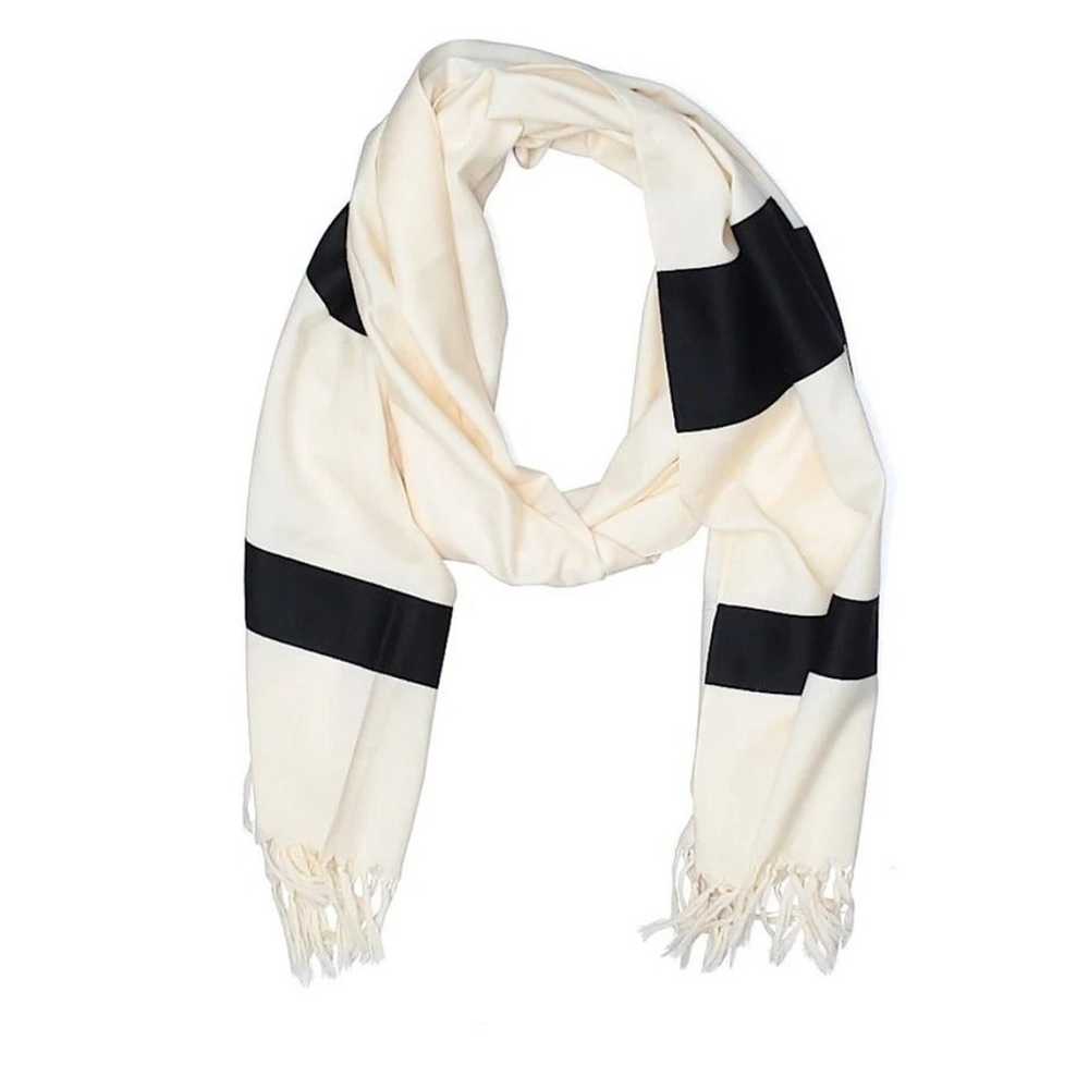 Jacobson's unisex black/ivory Wool scarf/wrap - image 1