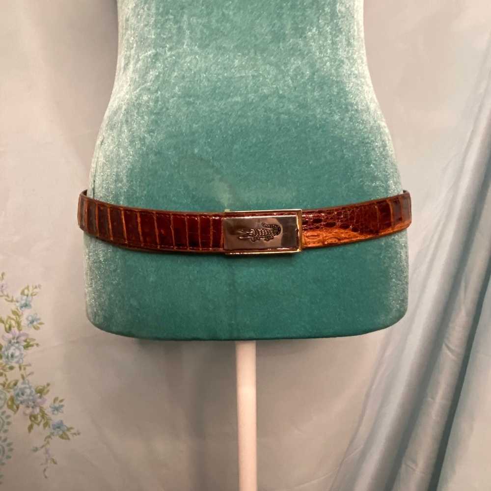 Vintage alligator belt - image 1