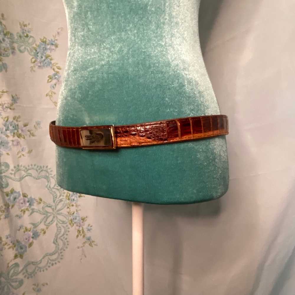 Vintage alligator belt - image 2