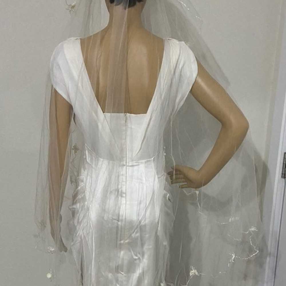 Vintage ivory wedding veil - image 5