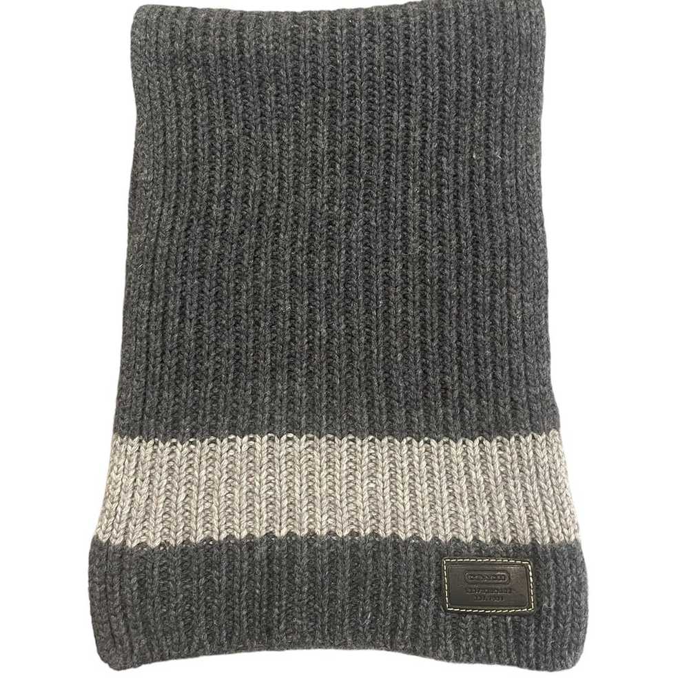 COACH NWOT Vintage Lambswool/Cashmere/Angora Scarf - image 3