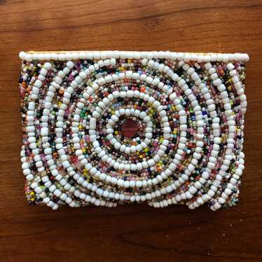 Antique Hand Beaded Coin Purse